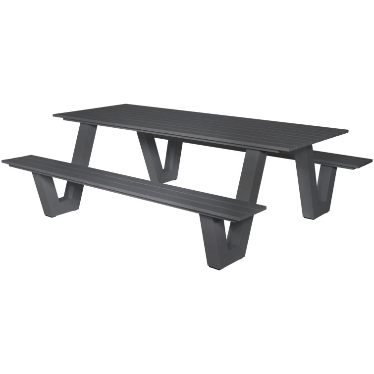 Lesli Living Aluminium Picnic Bench Wayfair.co.uk